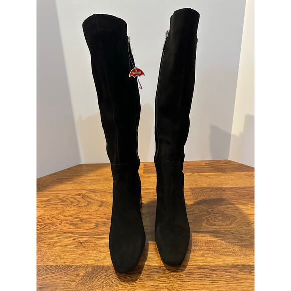 Blondo Women's Keisha Suede/Fabric Waterproof Knee High Boots Black Size 6 NWOB - Picture 2 of 12